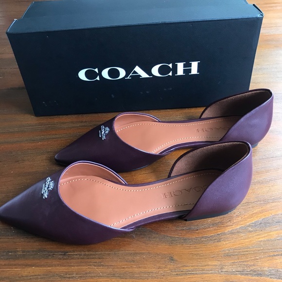Coach Pointed Toe Leather Flat shoes - Picture 2 of 10